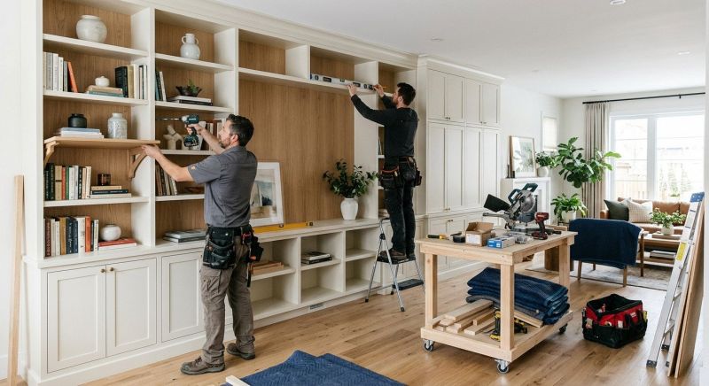 Mudroom Shelving Installation in Fairfax, VA